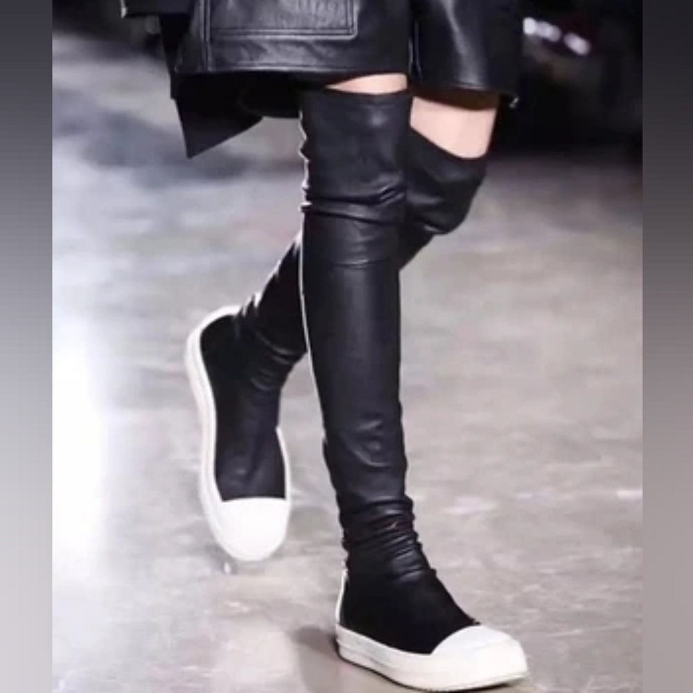 Over the knee sneakers